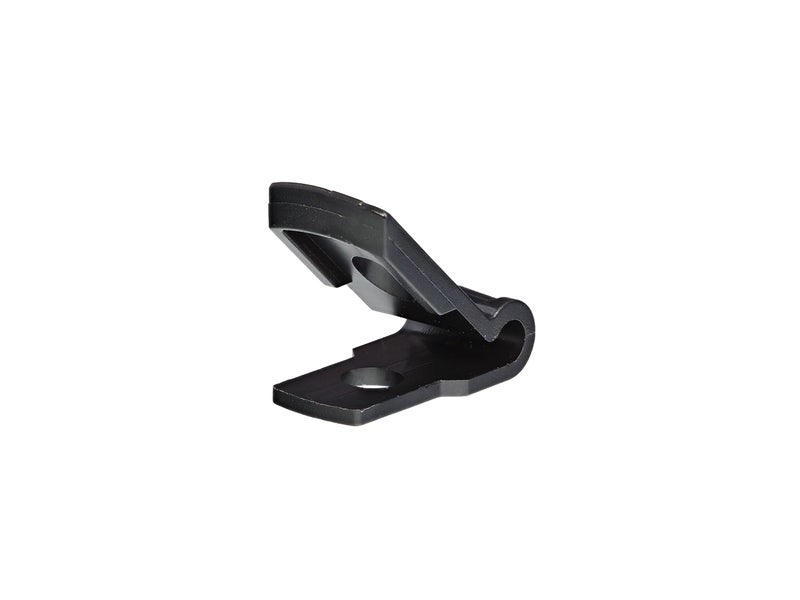 SECURE CABLETIES Secure 1/8 Inch Premium R Type UV Black Nylon Screw Mount Cable Clamp for Wire Management - 100 Pack - Image 1